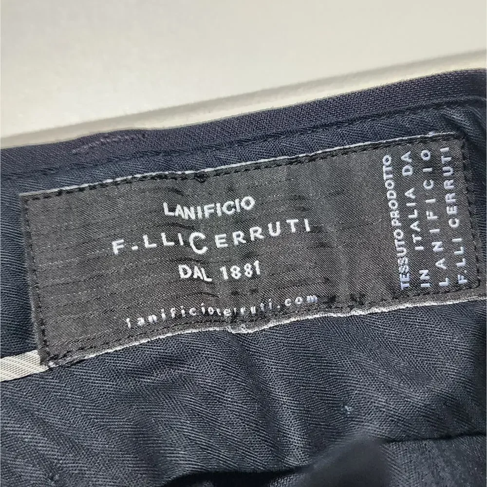 NWT Banana Republic Men's Tailored Fit Italian Wool Navy Dress Pants Size 31/32